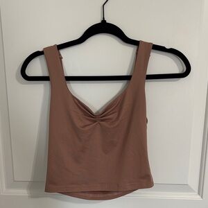 Mauve Sleeveless Crop Top